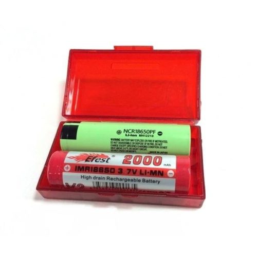 estuche seguridad efest para baterias 18650 18500 18350