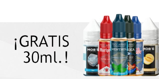 Banner 30ml gratis de eliquid provaping versión móvil