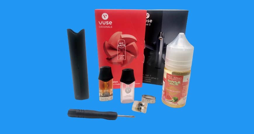 Como abrir y rellenar de liquido los cartuchos o pods de vuse epos 2 para reutilizarlos