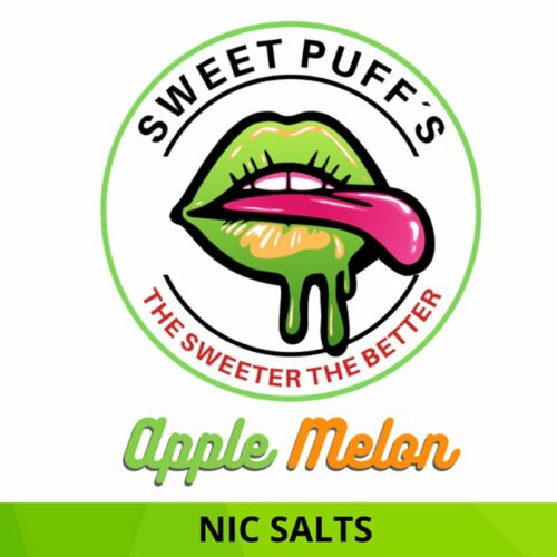 Líquido para vapear sweet puff´s sabor manzana melón de nicotina de sales