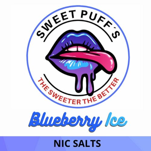 Líquido para vapear sabor Blueberry ICE marca Sweet Puffs